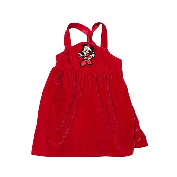 Disney Red Minnie Mouse Kids Dress - Picture 1 of 4